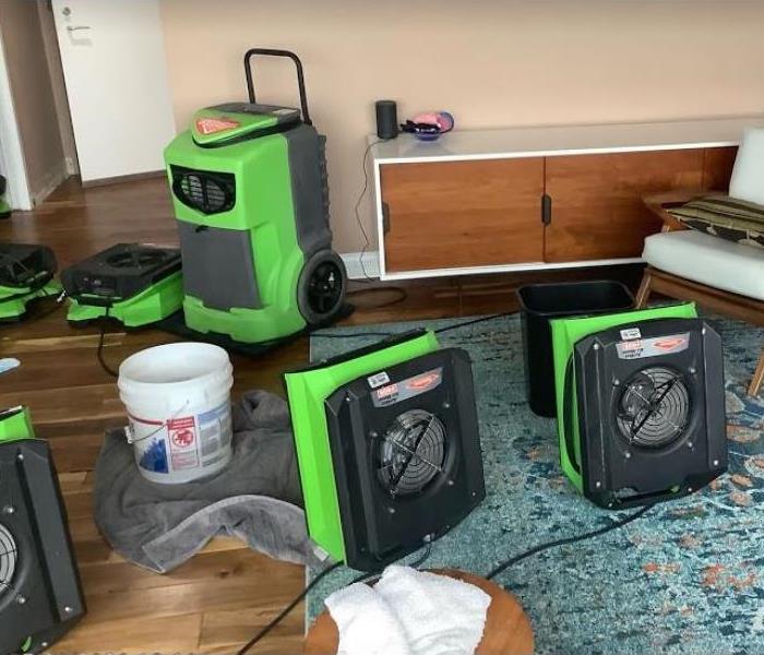 equipment set in residential apartment
