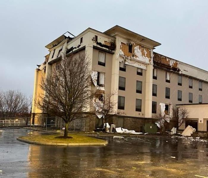 fire damaged hotel